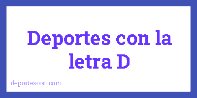 Deportes con la letra D